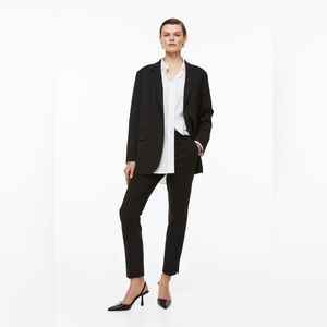 NWT H&M Black Classic Lightweight Trousers Size 10